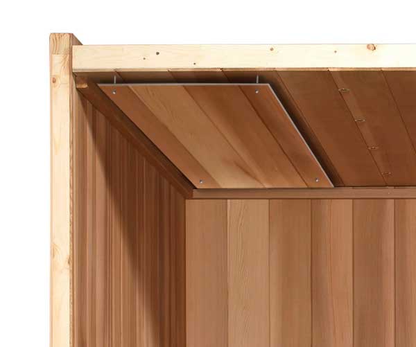 Barrel Sauna Heat Shield with Hardware (Flat)