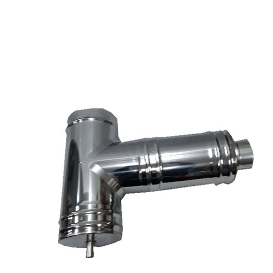 WELLNESS Extended Stainless "T" for Insulated Chimney
